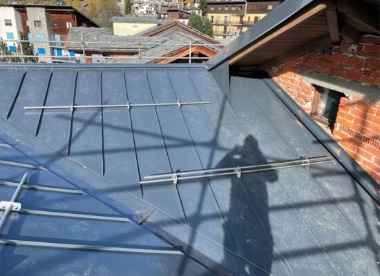Copertura doppia aggraffatura in alluminio