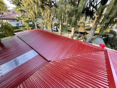 Copertura in lamiera grecata