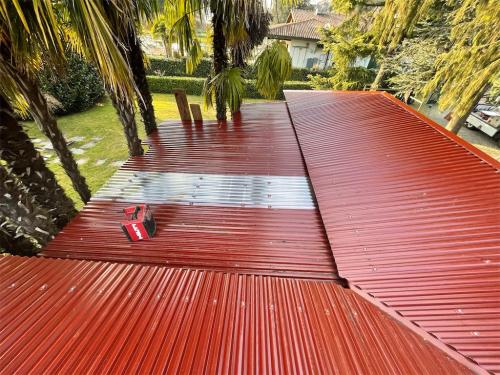 Tetto in lamiera grecata