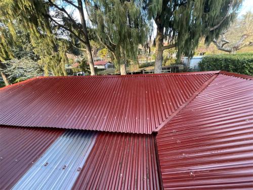 Tetto in lamiera grecata